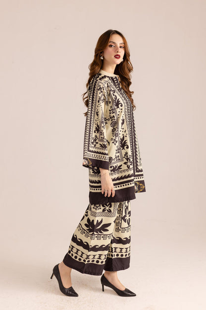 Sepia Damask 3-Piece
