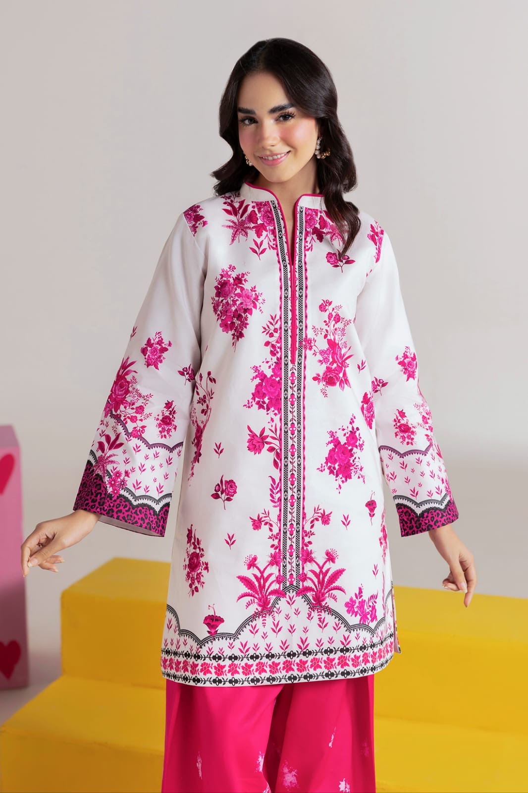 Magenta Bloom 3-Piece Suit