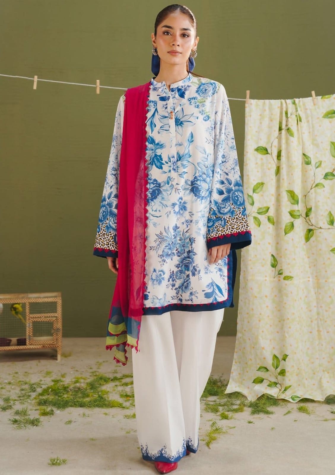 Cobalt Garden 3-Piece
