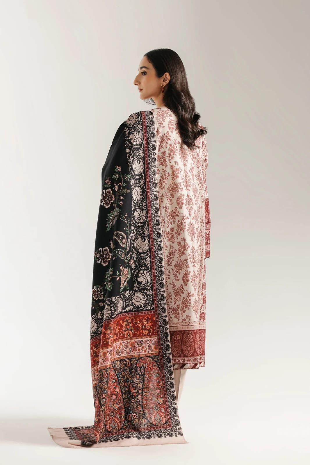 Maroon Paisley Elegance 3-Piece