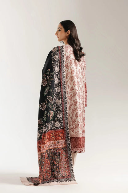 Maroon Paisley Elegance 3-Piece