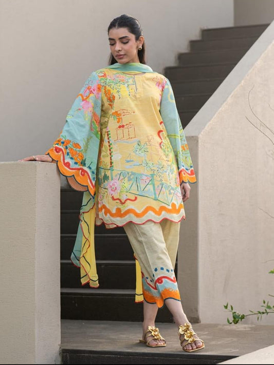 Sunlit Pastel Scalloped 3-Piece