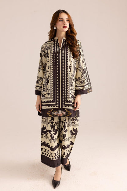 Sepia Damask 3-Piece