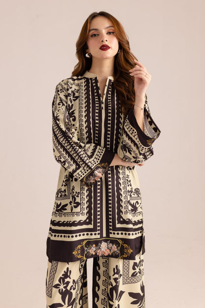 Sepia Damask 3-Piece