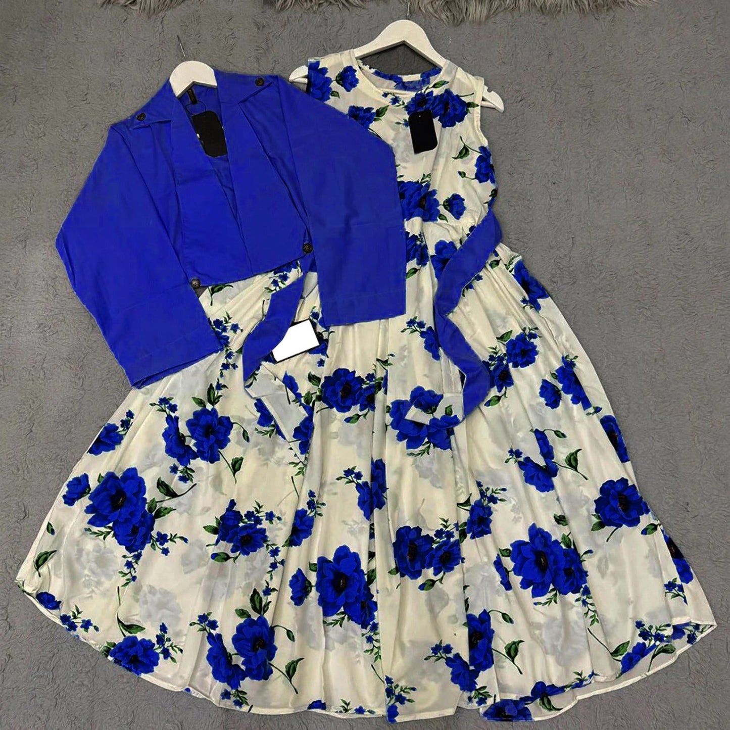 Digital Printed Maxi with Cotton Koti (2-Piece Set)