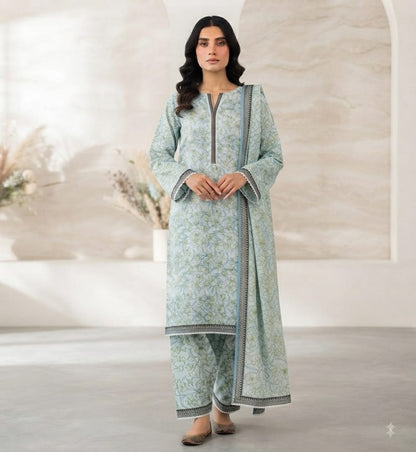 Signature Edition | Stitched Pure Lawn 3-Piece Suit